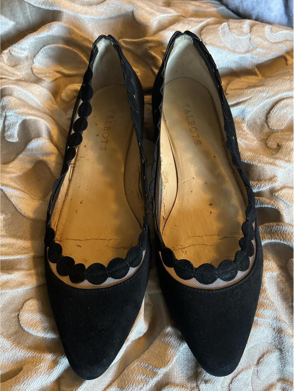 Vintage black Suede Talbots 8m